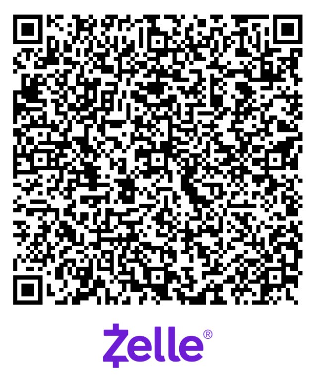 Scan to donate via Zelle